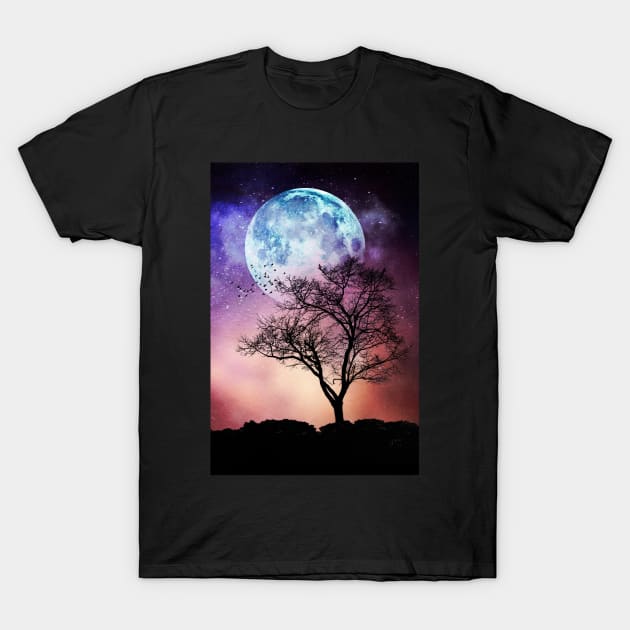 Moon Tree T-Shirt by DyrkWyst